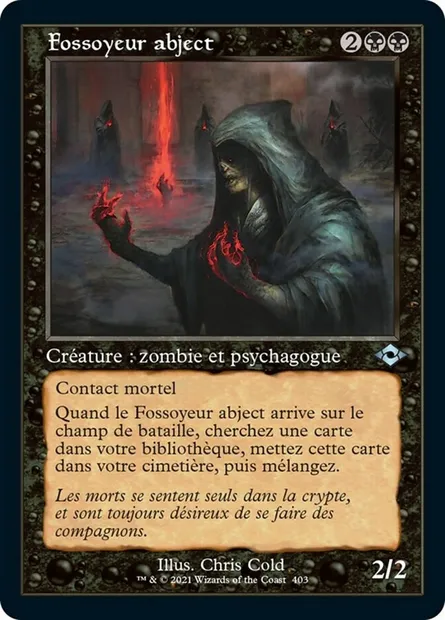 Fossoyeur abject, carte Magic MH2 403 — extension Horizons du Modern 2