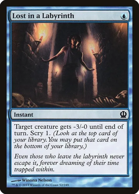 Lost in a Labyrinth, Magic card THS 52 — Theros set