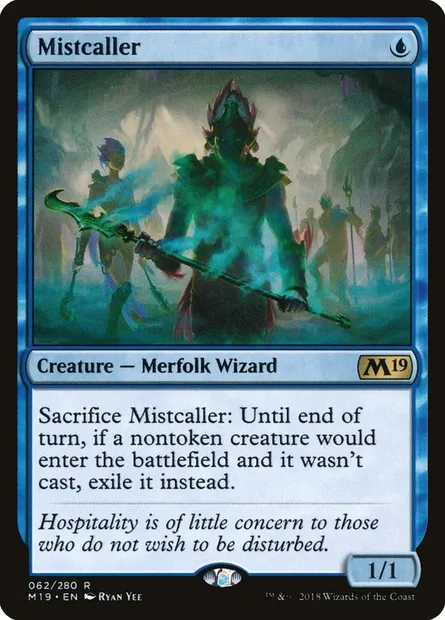 Mistcaller, Magic card M19 62 — Core Set 2019 set