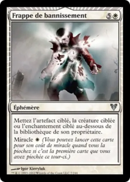 Frappe de bannissement, carte Magic AVR 7 — extension Avacyn ressuscitée