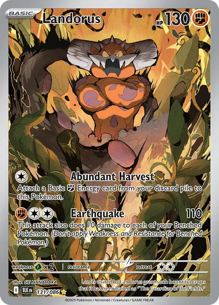 Landorus, Pokémon card BLK 131 — Black Bolt set