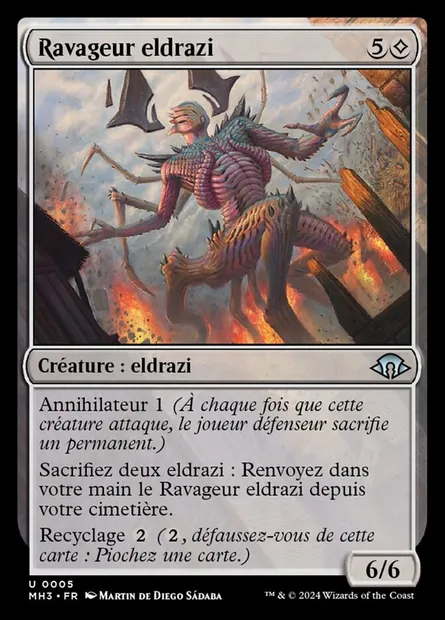 Ravageur eldrazi, carte Magic MH3 5 — extension Modern Horizons 3