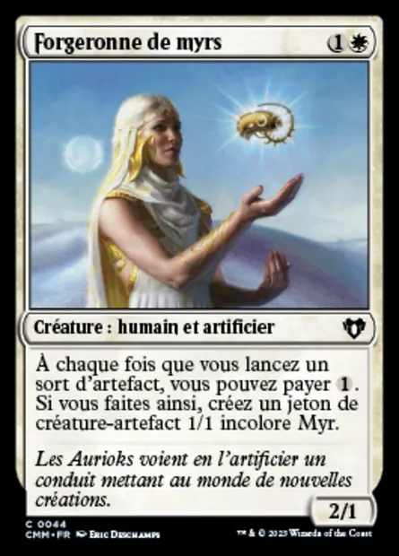 Forgeronne de myrs, carte Magic CMM 44 — extension Commander Masters