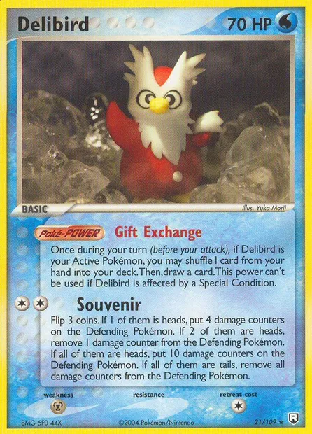 Delibird, Pokémon card TRR 21 — Team Rocket Returns set