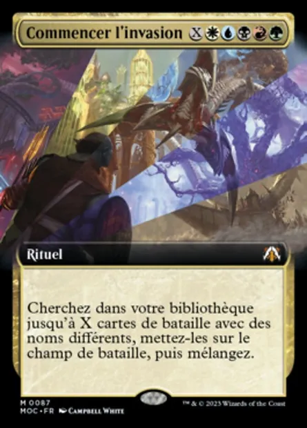 Commencer l'invasion, carte Magic MOC 87 — extension March of the Machine Commander