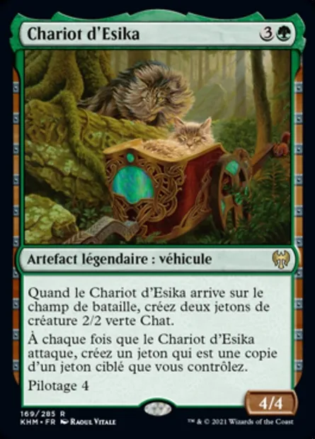 Chariot d'Esika, carte Magic KHM 169 — extension Kaldheim