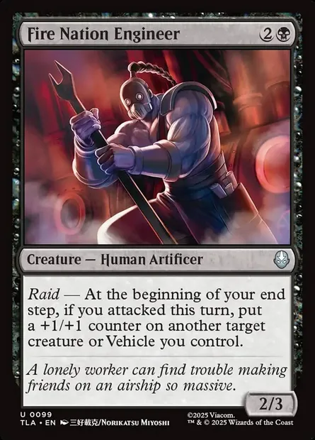 Fire Nation Engineer, Magic card TLA 99 — Avatar: The Last Airbender set