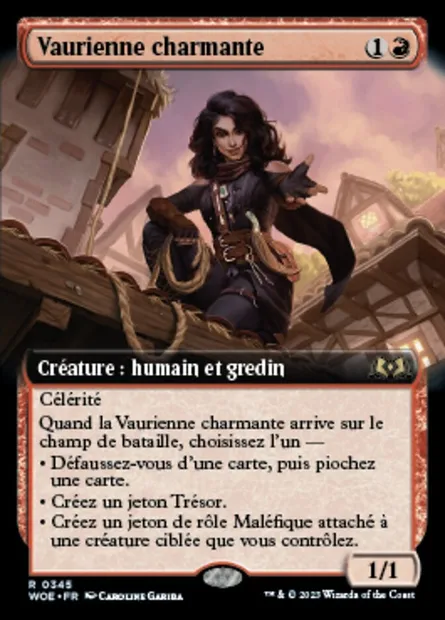 Vaurienne charmante, carte Magic WOE 345 — extension Wilds of Eldraine