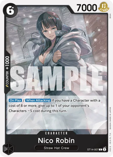 Nico Robin, carte One Piece ST14-007 — extension 3D2Y