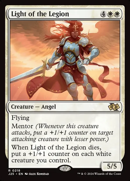 Light of the Legion, Magic card J25 218 — Foundations Jumpstart set