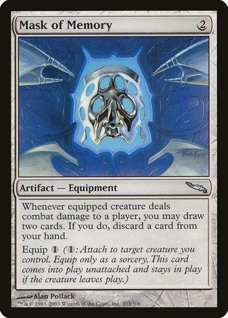 Masque de la mémoire, carte Magic MRD 203 — extension Mirrodin