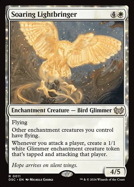 Soaring Lightbringer, Magic card DSC 11 — Duskmourn: House of Horror Commander set