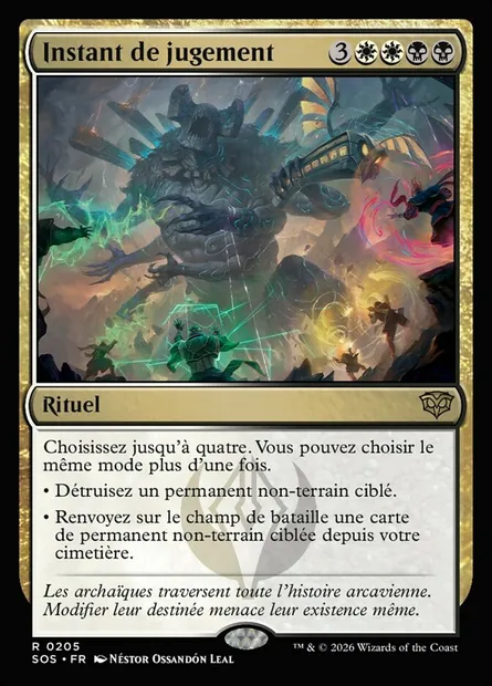 Instant de jugement, carte Magic SOS 205 — extension Secrets of Strixhaven