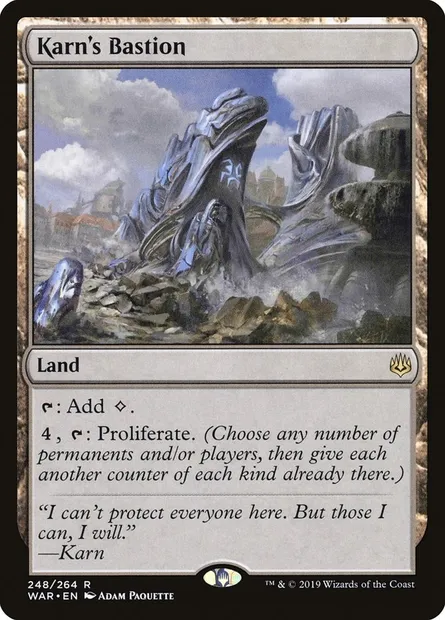 Karn's Bastion, Magic card WAR 248 — War of the Spark set