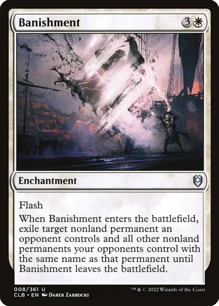 Banishment, Magic card CLB 8 — Commander Legends: Battle for Baldur's Gate set