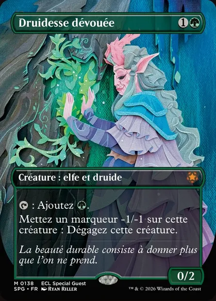 Druidesse dévouée, carte Magic SPG 138 — extension Special Guests