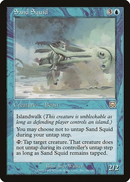 Sand Squid, Magic card MMQ 96 — Mercadian Masques set