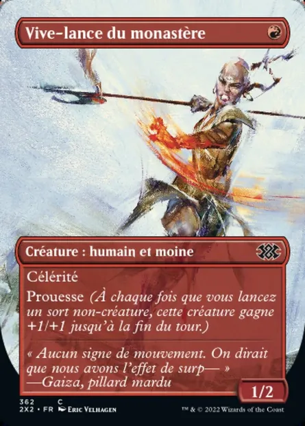 Vive-lance du monastère, carte Magic 2X2 362 — extension Double Masters 2022