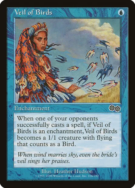 Veil of Birds, Magic card USG 106 — Urza's Saga set