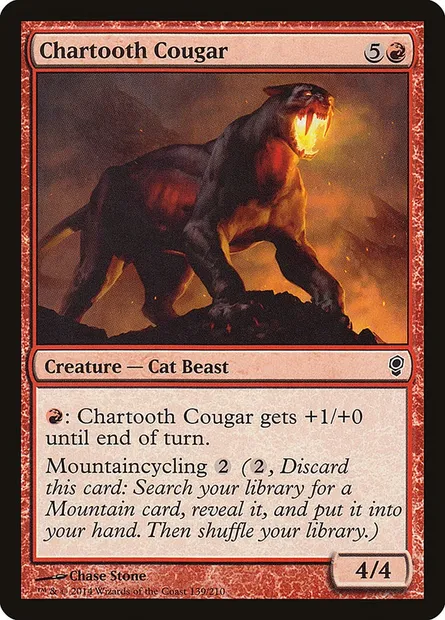 Chartooth Cougar, Magic card CNS 139 — Conspiracy set