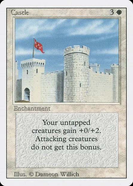 Castle, Magic card 3ED 8 — Revised Edition set