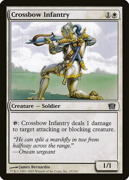 Crossbow Infantry, Magic card 8ED 15★ — Eighth Edition set
