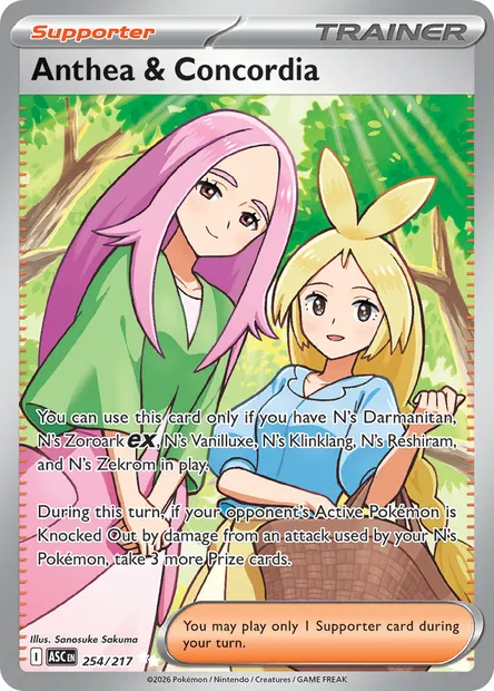 Anthea & Concordia, Pokémon card ASC 254 — Ascended Heroes set