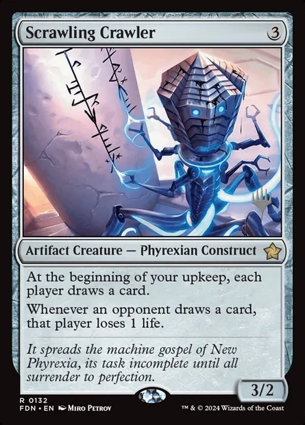 Scrawling Crawler, Magic card PFDN 132p — Foundations Promos set