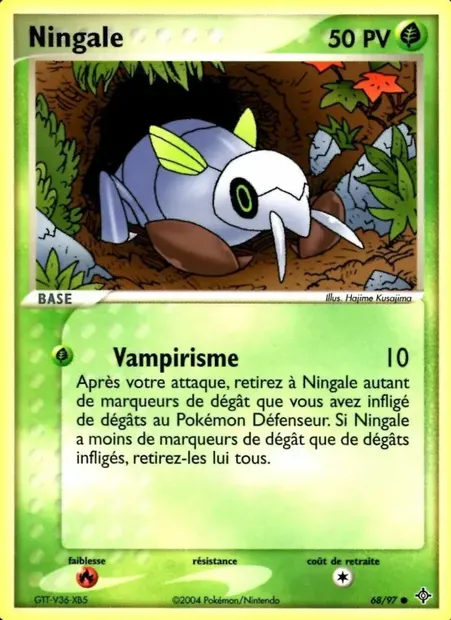 Ningale, carte Pokémon DR 68 — extension EX Dragon