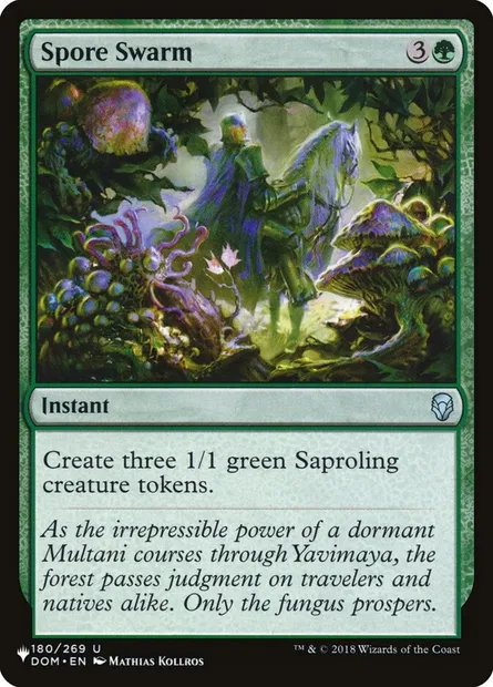 Spore Swarm, Magic card PLST DOM-180 — The List set