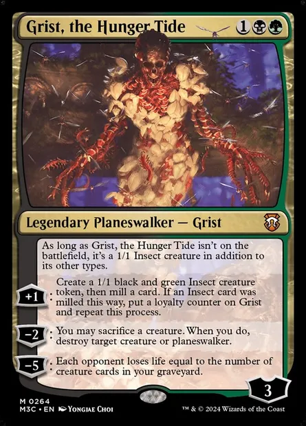 Grist, the Hunger Tide, Magic card M3C 264 — Modern Horizons 3 Commander set