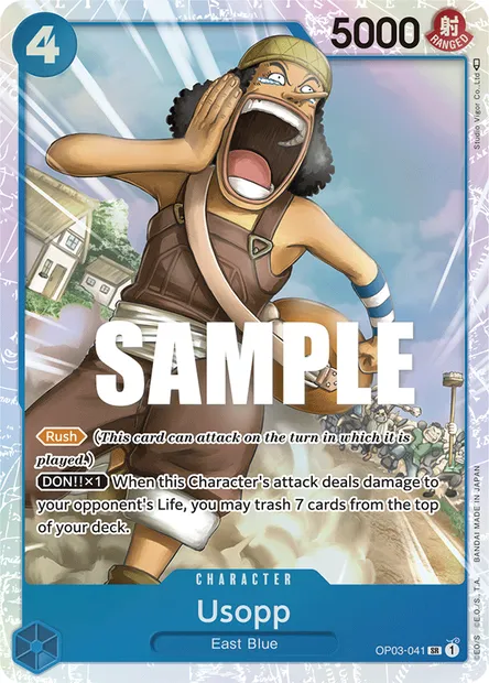 Usopp, One Piece card OP03-041 — PILLARS OF STRENGTH set