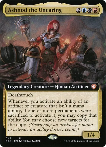 Ashnod the Uncaring, Magic card BRC 47 — The Brothers' War Commander set