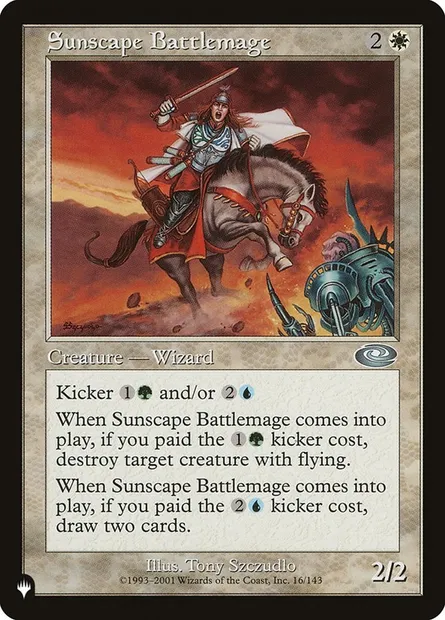 Sunscape Battlemage, Magic card PLS 16 — The List set