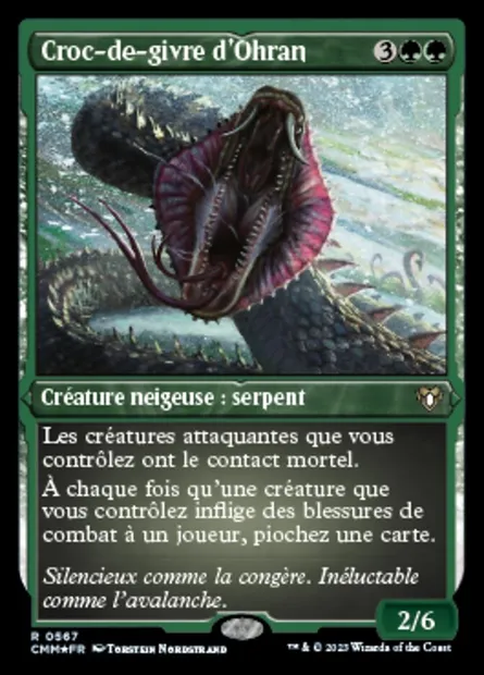 Croc-de-givre d'Ohran, carte Magic CMM 567 — extension Commander Masters