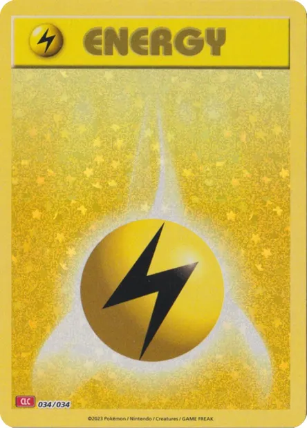 Énergie Électrique, carte Pokémon CLC 034 — extension Pokémon TCG Classic: Charizard & Ho-Oh ex Deck