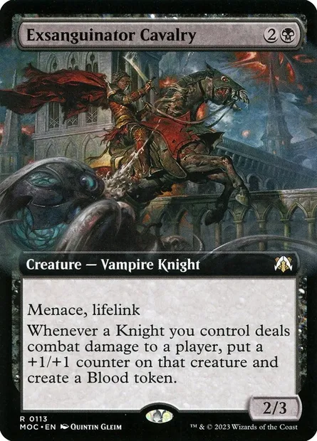 Exsanguinator Cavalry, Magic card MOC 113 — March of the Machine Commander set