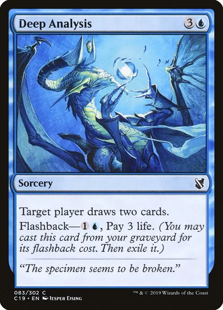 Deep Analysis, Magic card C19 83 — Commander 2019 set