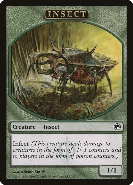 Insect, carte Magic TSOM 4 — extension Scars of Mirrodin Tokens