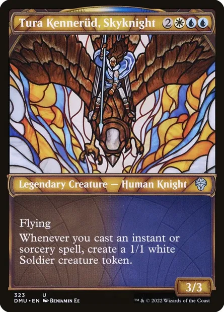 Tura Kennerüd, Skyknight, Magic card DMU 323 — Dominaria United set