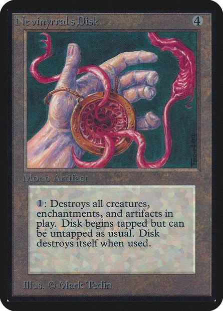 Disque de Nevinyrral, carte Magic LEA 266 — extension Limited Edition Alpha