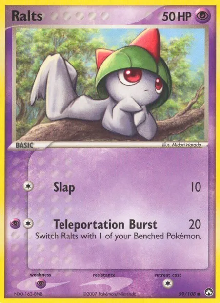 Ralts, Pokémon card PK 59 — Power Keepers set