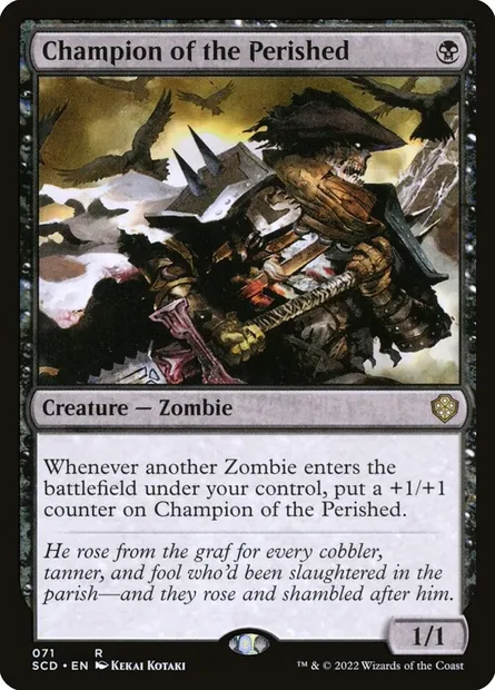 Champion of the Perished, Magic card SCD 71 — Starter Commander Decks set
