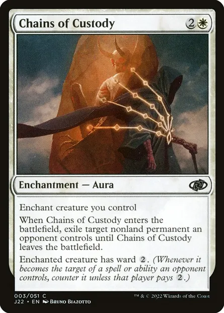 Chains of Custody, Magic card J22 3 — Jumpstart 2022 set
