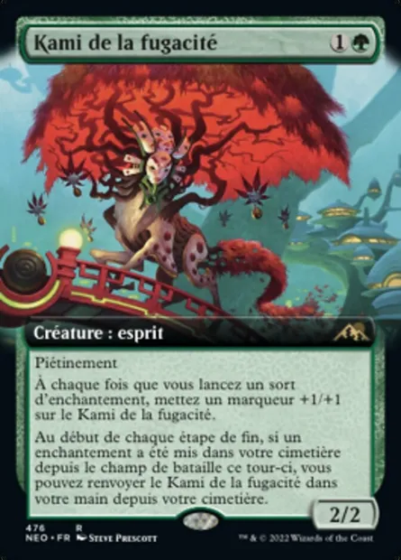 Kami de la fugacité, carte Magic NEO 476 — extension Kamigawa: La Dynastie Néon