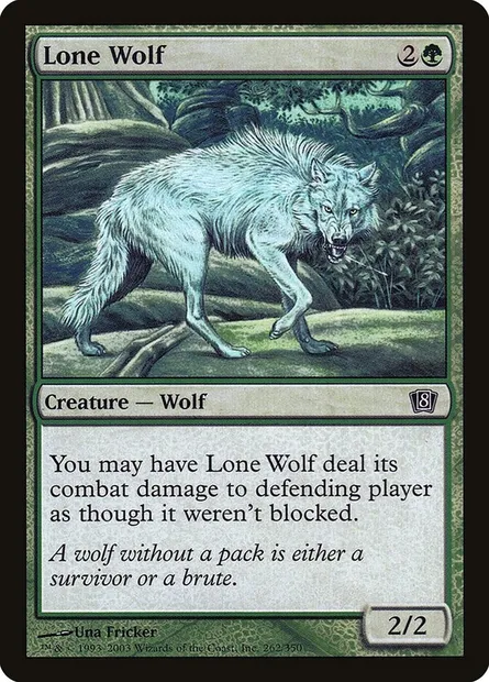 Loup solitaire, carte Magic 8ED 262★ — extension Huitième Edition