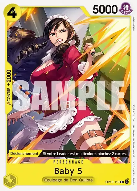 Baby 5, carte One Piece OP12-112 — extension L'HÉRITAGE DU MAÎTRE