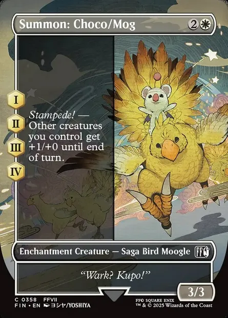 Summon: Choco/Mog, Magic card FIN 358 — Final Fantasy set