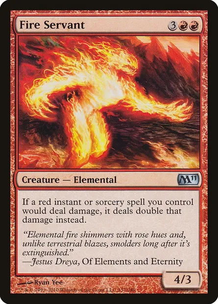 Fire Servant, Magic card M11 137 — Magic 2011 set