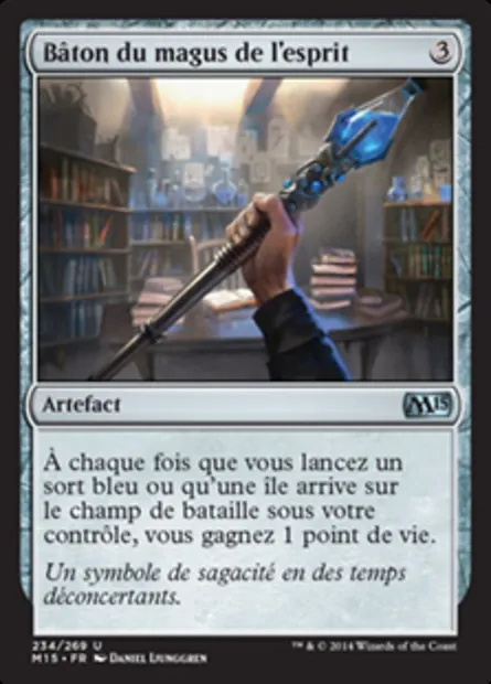 Bâton du magus de l'esprit, carte Magic M15 234 — extension Magic 2015